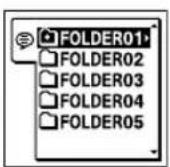 SONY ICDUX522F - Sélectionnez un dossier. - 1