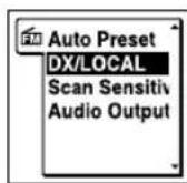 SONY ICDUX522F - Basculer la sensibilité du récepteur de la radio FM - 2
