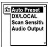 SONY ICDUX522F - Préroglage automatique des stations radio FM - 2