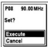 SONY ICDUX522F - Préroglage manuel des stations radio FM - 2