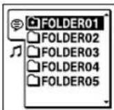 SONY ICDUX522F - Déplacement d'un fichier vers un autre dossier - 3