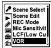 SONY ICDUX522F - Début d'enregistrement automatique en réponse à la source sonore – Fonction VOR - 2