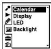 SONY ICDUX522F - Sélection d'une date d'enregistrement à partir du calendrier et lecture - 2