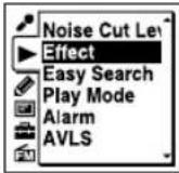 SONY ICDUX522F - Selection de l'effet sonore - 3