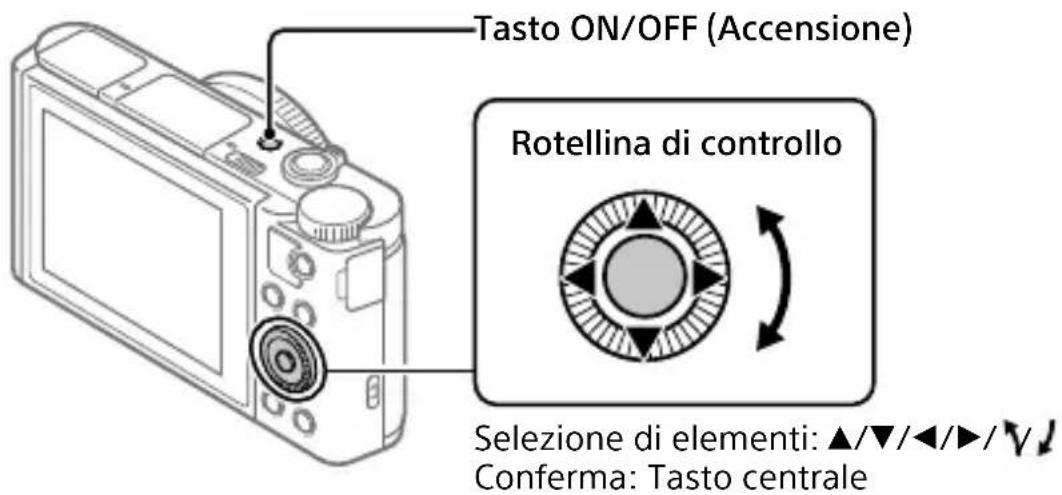 SONY Cybershot DSCWX800 - Impostazione della lingua e dell'orologio - 1
