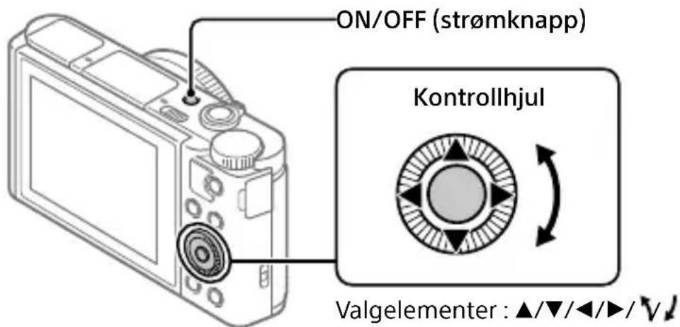 SONY Cybershot DSCWX800 - Stille inn språk og klokken - 1
