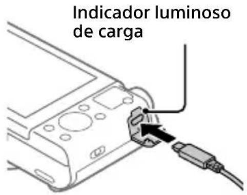 SONY Cybershot DSCWX800 - Ligue a câmara ao Transformador de CA (fornecido) com a bateria inserida usando o cabo micro USB (fornecido) e ligue o Transformador de CA à tomada de parede. - 1
