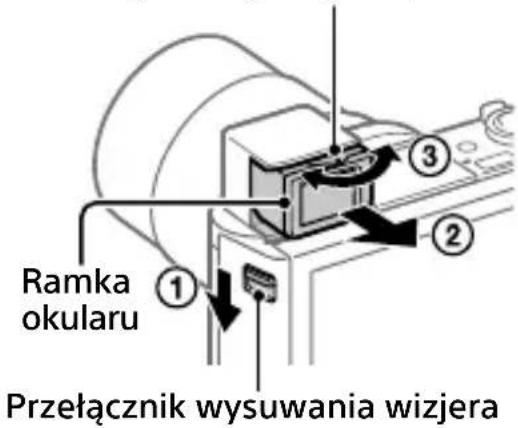 SONY Cybershot DSCWX800 - Korzystanie z wizjera (tylko w przypadku modeli z wizjerem) - 1