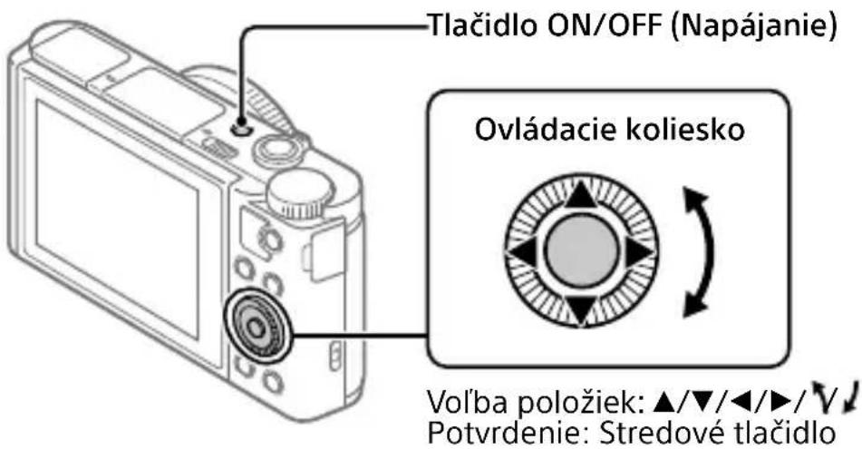 SONY Cybershot DSCWX800 - Nastavenie jazyka a hodín - 1