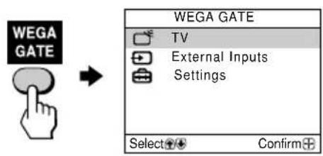 SONY Trinitron KVDZ29M81 - Comment utiliser WEGA GATE - 1