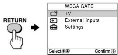 SONY Trinitron KVDZ29M81 - Comment utiliser WEGA GATE - 4