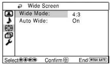 SONY Trinitron KVDZ29M81 - Réglage les paramètres «Sound Adjustment» sous le mode «Custom» - 1