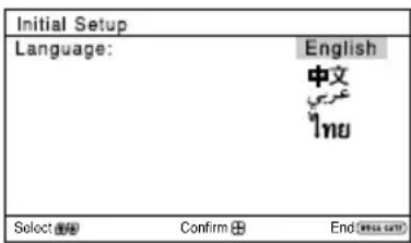 SONY Trinitron KVDZ29M81 - ■ Configuration de votre téléviseur («Initial Setup») - 1