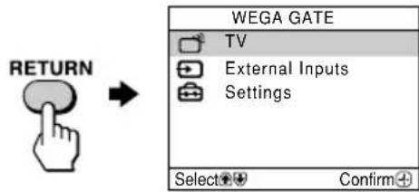 SONY Trinitron KVDZ29M81 - How to use WEGA GATE - 4