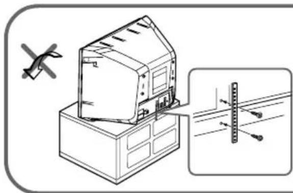 SONY Trinitron KVDZ29M81 - ■ Securing the TV - 2