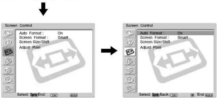 SONY KE42MR1E - Reset Cancel/OK - 2