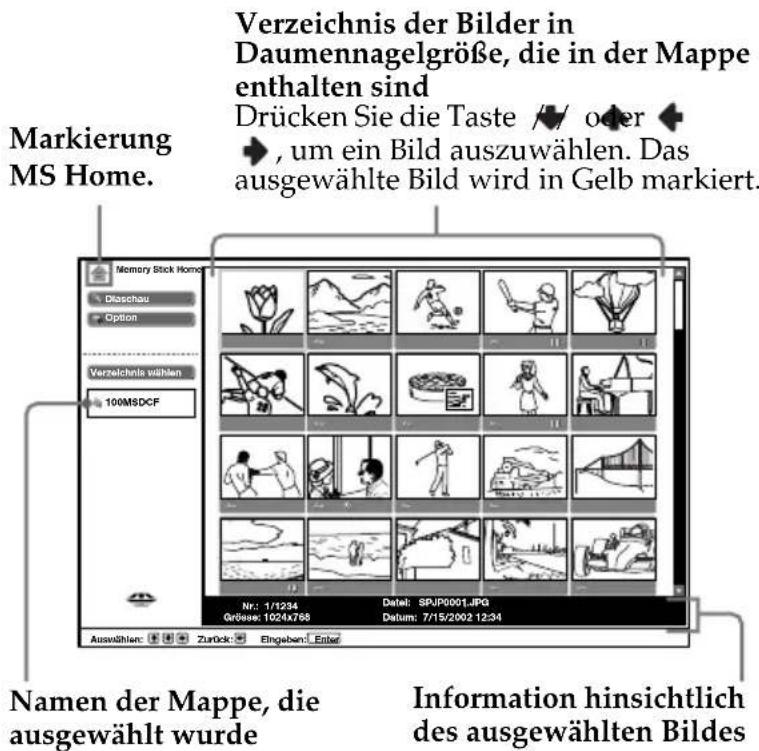 SONY KE42MR1E - Bildschirmanzeige des MS Home - 1