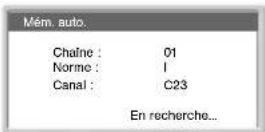 SONY KE42MR1E - Mise sous tension et mémorisation automatique des chaînes du téléviseur - 17