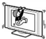SONY KE42MR1E - To prevent the unit from falling - 1