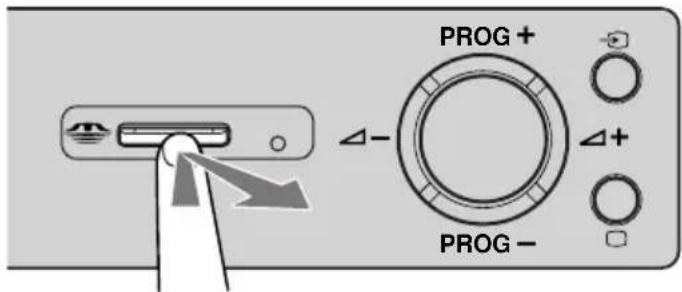SONY KE42MR1E - Removing a "Memory Stick" - 1