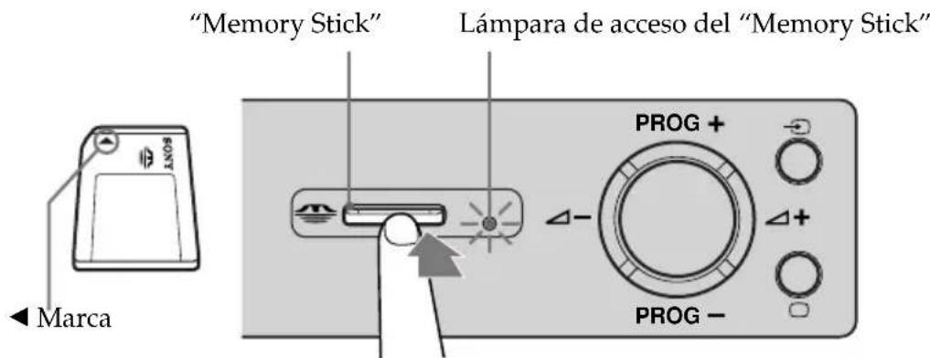 SONY KE42MR1E - Insertar un "Memory Stick" - 1