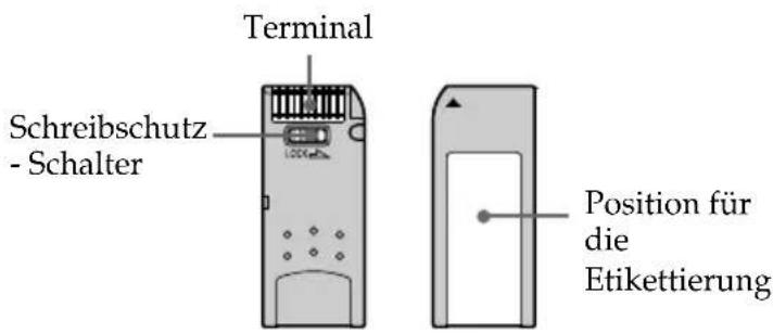 SONY KE42MR1E - Ein "Memory Stick" eingeben und und löschen - 1