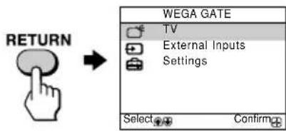 SONY Trinitron KVBZ14M70 - Comment utiliser WEGA GATE - 4