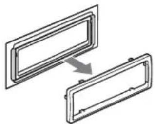 SONY CDXS2210S - Remove the protection collar. - 2