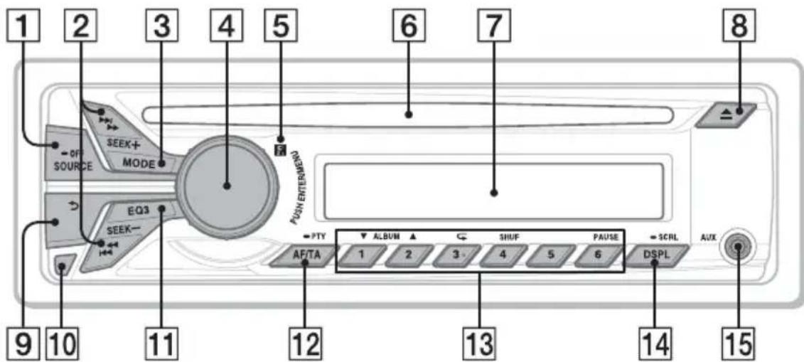 SONY CDXGT274MP - Appareil principal - 1