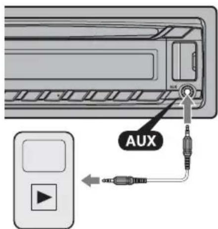 SONY CDXGT474UM - Collegamento del dispositivo audio portatile - 1