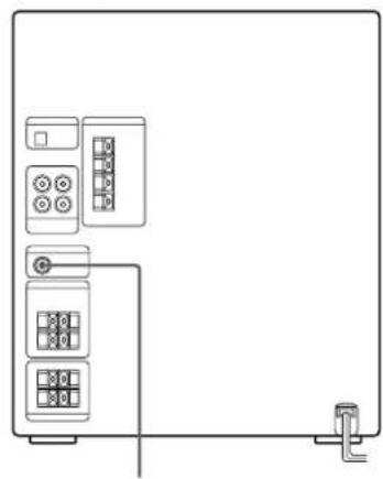 SONY MHCGR7 - Conexión de un altovo de supergraves (excepto para el MHC-D60) - 1