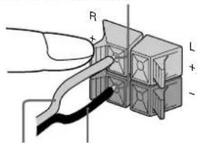 SONY MHCGR7 - Raccordez les enceintes. - 1