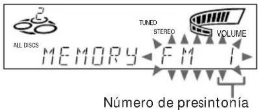 SONY MHCR300 - Paso 3: Presintonización de emisoras de radio - 4