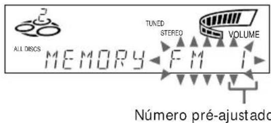 SONY MHCR300 - Passo 3: Pré-ajuste de estações de rádio - 4