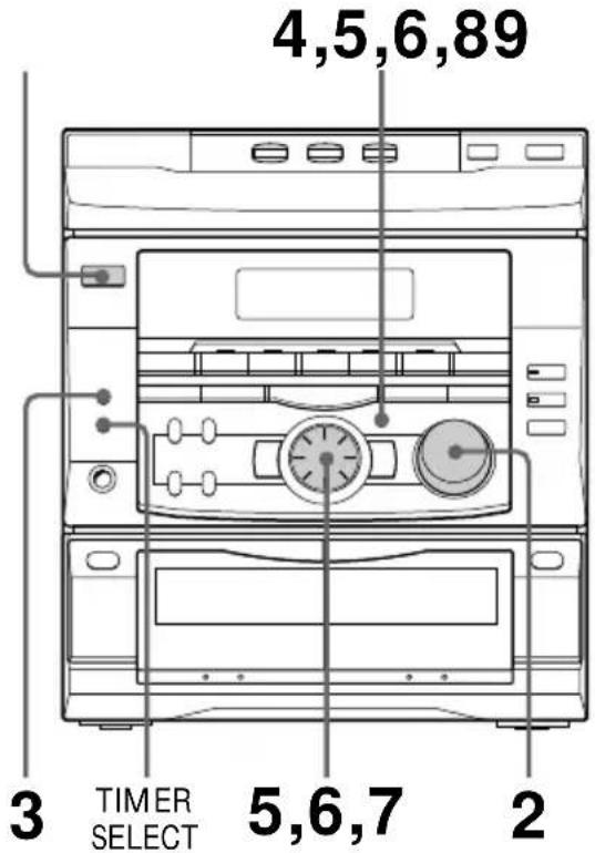 SONY MHCR300 - — Temporizador de activação - 1