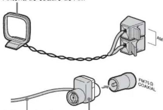 SONY MHCRG551S - Conecte las antennas de FM y AM. - 4