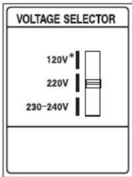 SONY MHCRG551S - Pour les modèles avec un sélecteur de tension, placez le commutateur VOLTAGE SELECTOR sur la position correspondant à la tension du secteur. - 1