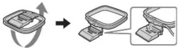 SONY MHCRG551S - Conecte las antennas de FM y AM. - 1