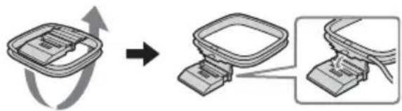 SONY MHCRV60 - Raccordez les antennes fm/am. - 1