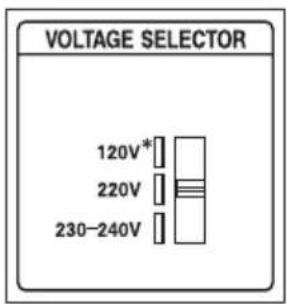 SONY MHCRV60 - Para los modelos con selector de tension,pongavOLTAGE SELECTOR en la posicion que corresponda con la tension de la red local. - 1