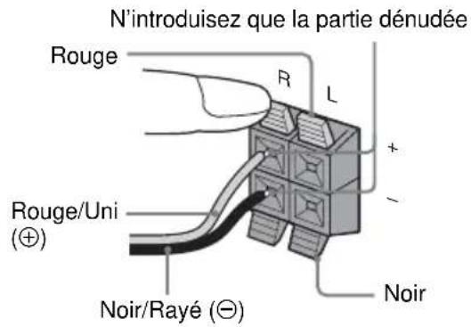 SONY MHCRV60 - Raccordez les enceintes avant. - 1