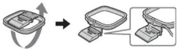 SONY MHCRV60 - Conecte las antennas de FM y AM. - 1