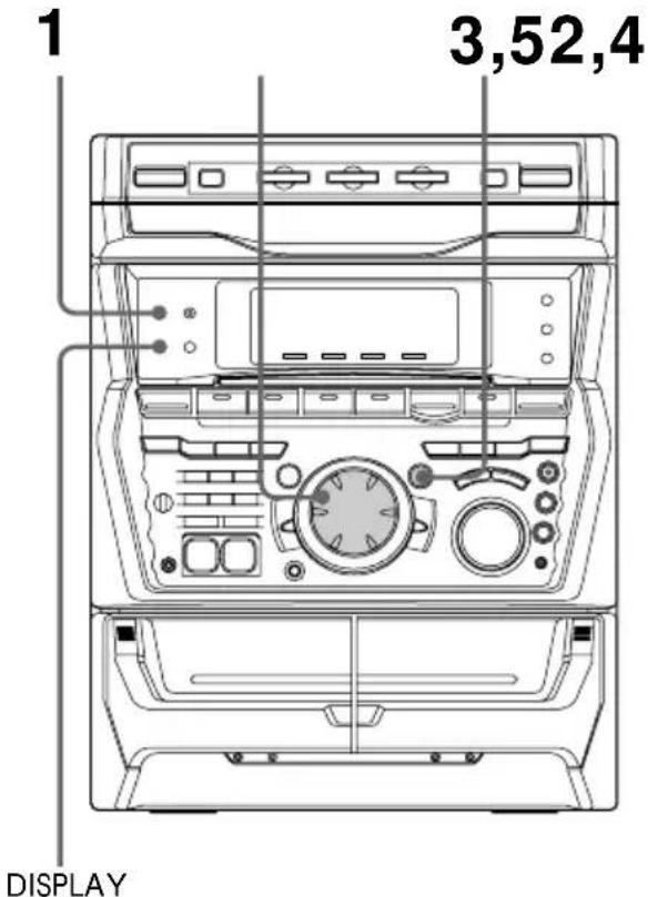 SONY MHCR880 - Paso 2: Ajuste del reloj - 1