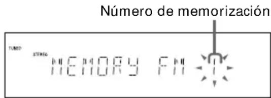 SONY MHCR880 - Paso 3: Memorización de emisoras (continuación) - 4