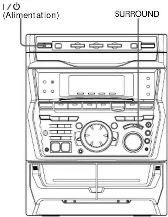 SONY MHCR880 - Sélection de l'effet surround - 1