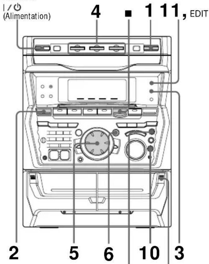SONY MHCR880 - Enregistrement d'un CD en spécifique l'ordre des plages - 1
