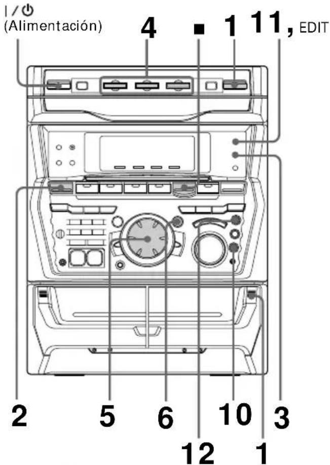 SONY MHCR880 - Grabación de discos compactos   específico el orden de las canciones - 1