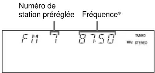 SONY MHCDX30 - — Accord sur une station préréglée - 1