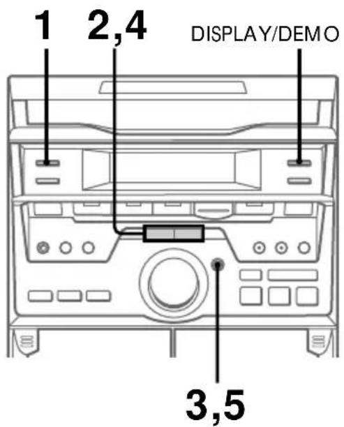 SONY MHCGRX20 - Étape 2: Réglage de l'heure - 1