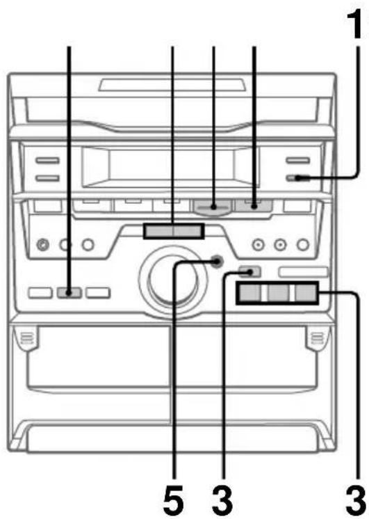 SONY MHCGRX20 - Creation d'un programme de lecture d'un CD - 1